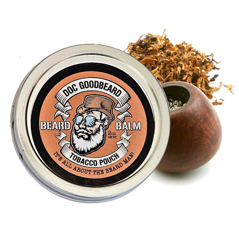 tobacco and leather beard balm Sweet Scented Shea Butter Churchwarden Beard Balm - Pipe